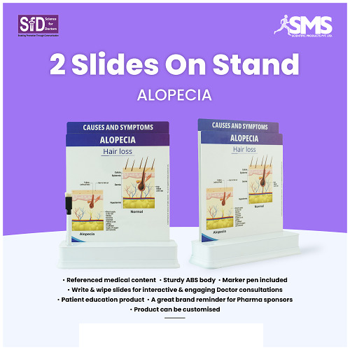 2 Slides On Stand - Alopecia - Advantage: Portable