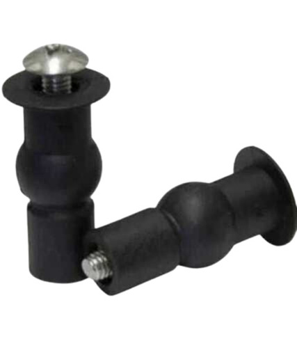 Black Rubber Fastener - Shape: Nail