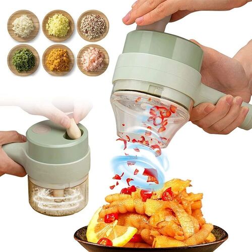 Food Chopper - Barley Raw Material, Compact Design, Ergonomic Handle, Sharp Blades, Multi-Functional, Safety Lock, Non-Slip Base, Automatic & Computerized with Eco-Friendly Features