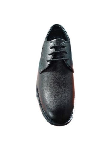 Leather Office Shoes - Color: Black