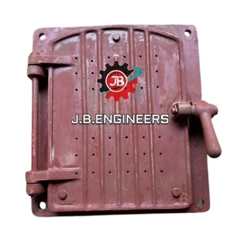 Boiler Fire Door - Color: Red Oxide