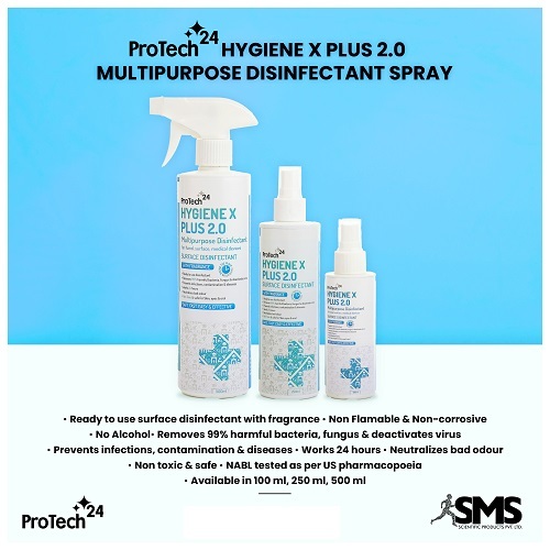 Hygiene X Plus 2.0 500 Ml Multipurpose Disinfectant Spray - Feature: ]