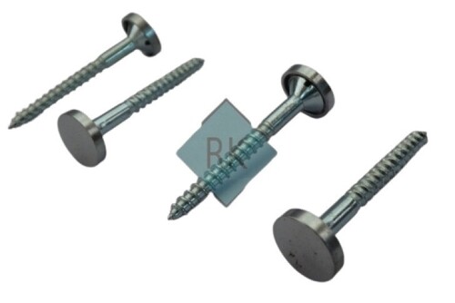 Mirror Screw - Stainless Steel, Customize Size, Silver Color | Anti Rust Properties, Accurate Dimension, Tested on Quality Standards