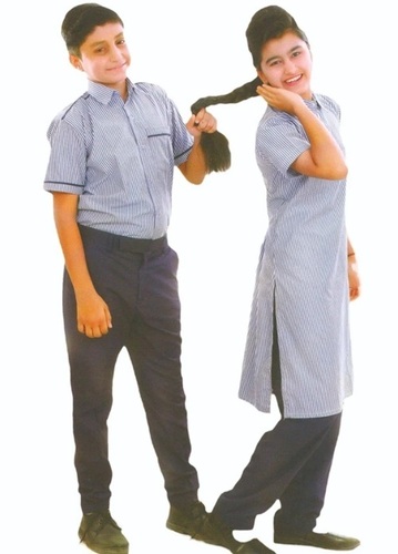 School Uniform - Cotton Blend, Multi Color, Half Sleeve Round Neck, Breathable and Washable | Suitable for All Age Groups and Genders
