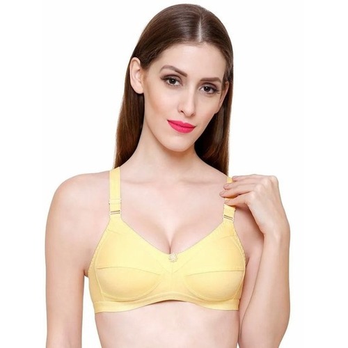 Yellow Cotton Bra