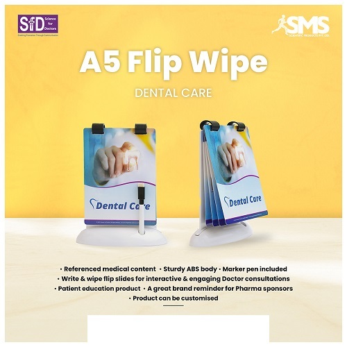 A5 Flip Wipe Dental Care - Application: ]
