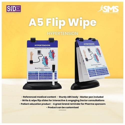 A5 Flip Wipe Insomnia - Plastic, A5 Dimensions, Multiple Colors | Customizable Patient Education Charts For Enhanced Engagement & Brand Visibility