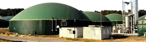 Compressed Biogas Plant - Color: Green