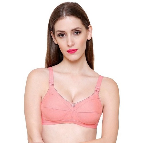 Girls Bra - Cotton Regular Fit Sizes 28-42 | Non-Padded Plunge Neck Washable Fade & Wrinkle Resistant Thin Straps Breathable Design
