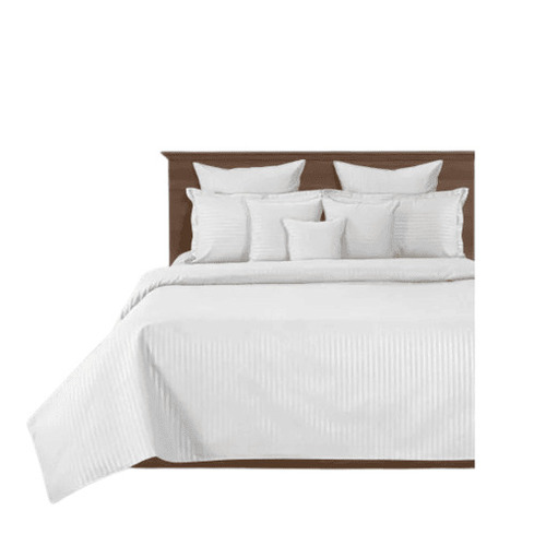 Cotton Bed Sheets - Full Size, Plain Dyed White | Fade & Wrinkle Resistant, Washable, Reusable Set with 2 Pillow Covers