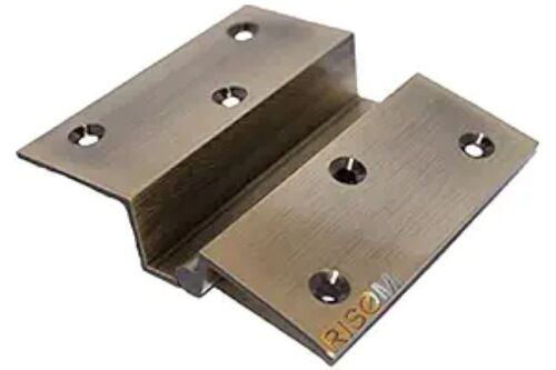 Brass L Hinge - 8x2 inches, Silver Color | Corrosion Resistant, Heavy-Duty Design, Smooth Movement, Rust-Free Surface, Long-Lasting Performance