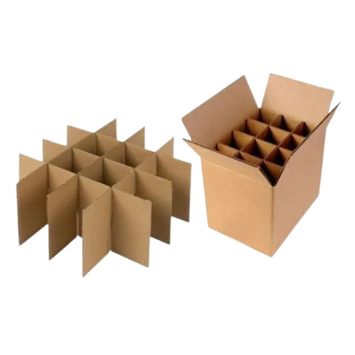 Partition Corrugated Box - Double Wall 5 Ply, Fully Recycled Liner, Brown Paper Construction