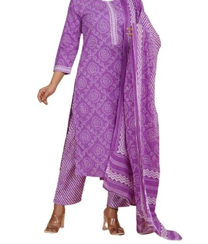 Women Cotton Suit - Breathable and Wrinkle-Free Fabric, Various Colors in Printed Design | Perfect for Gifting to Fashion-Conscious Ladies
