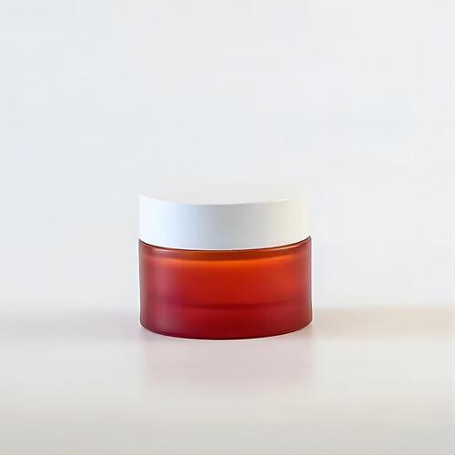 Thick-Bottom Glass Cosmetic Jar - 15g, 30g, 50g | Durable Toughened Glass, Elegant Round Design, Reusable Eco-Friendly Packaging, Secure ABS Screw Cap