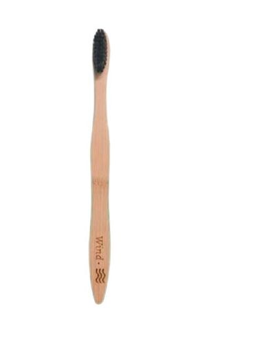 Bamboo Toothbrush - Biodegradable Material Ergonomic Handle Soft Natural Bristles White Bristles Manual Energy Source Mint Flavor