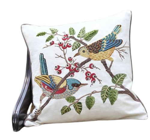 Cushion Cover - Velvet Fabric 18x18 Inches Multicolor Square Design | Machine Washable YDesign Dyed Zipper Closure