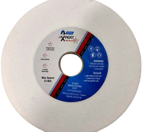 Grinding Wheels - Metal, 200x13x31.75mm | Round Shape, White Color, 13mm Thickness