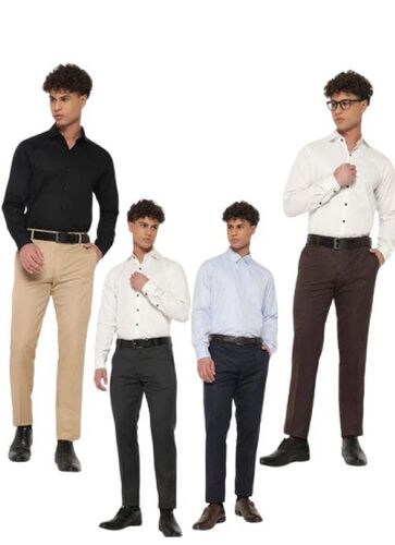 Men Formal Pants - Design: Plain