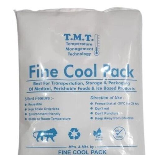 Ice Packs - LDPE Material, Portable Size, White Color | Reusable Design, Flexible Shape, Leak-proof Seal, Easy to Use, Durable, Non-toxic Gel