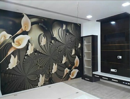 Customize Wallpapers - Glossy Textile Wallpapers, 58 Square Feet Roll Width 21 Inch, Mould-Proof, Digital Printed Decoration