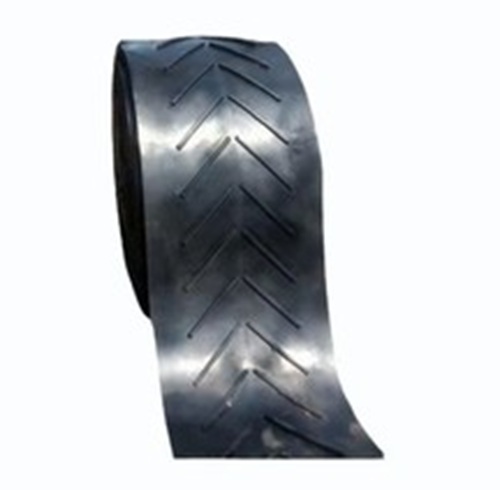 Rubber Sidewall Conveyor Belt - 10 mm Thick, 40 mm Wide | Chemical Resistant, Black, Troughing Design, Suitable for Industrial Use