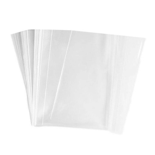 Plastic Packaging Bags - Superior Quality Standard Size Transparent Design | Lightweight Foldable Moisture and Water Resistant with Flexiloop Handles