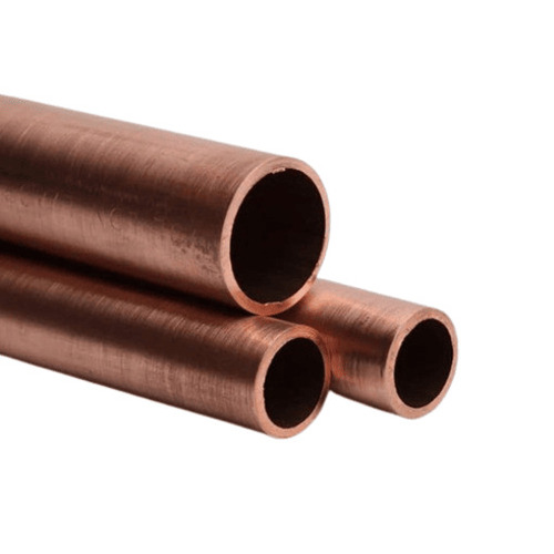Polished Copper Pipe - Standard Size, Round Shape, Manual Polish Finish | High Strength, Higher Resistance to Corrosion, Rust, Water, Leak