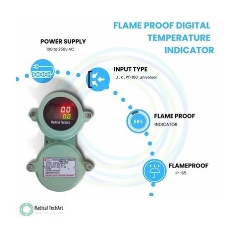 Flame Proof Temperature Digital Indicators - Application: Industrial