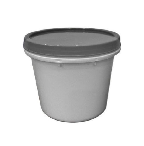 100Gm Grease Container With Outer Cap - Color: Grey