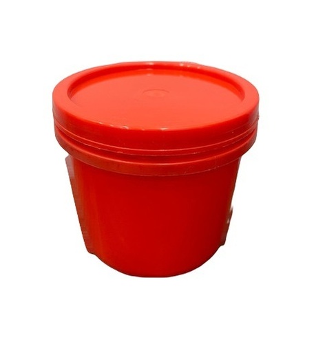 500Gm Empty Grease Container - Color: Red