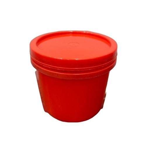 500Gm Outer Cap Grease Container - Color: Red
