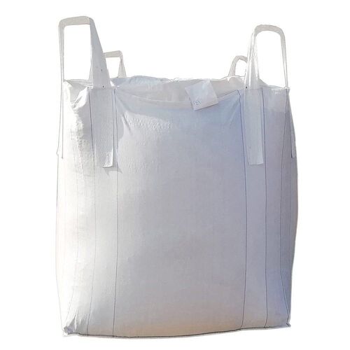 Jumbo Bag - Plastic Material, Double String Style, White Color | Water-Resistant, Lightweight Design, UV & Tear-Resistant, Multipurpose Use, Easy Transport