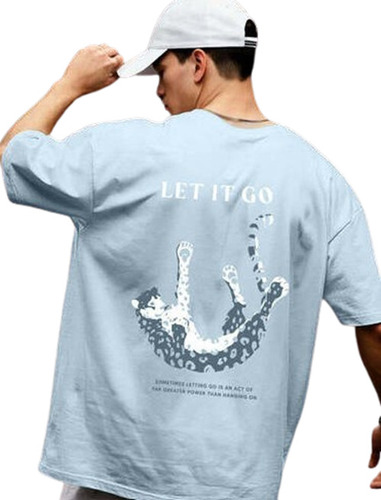 Cotton T-Shirt - Regular Fit, O-Neck, Short Sleeves, Customized Size, Printed Design, Casual Wear for Men