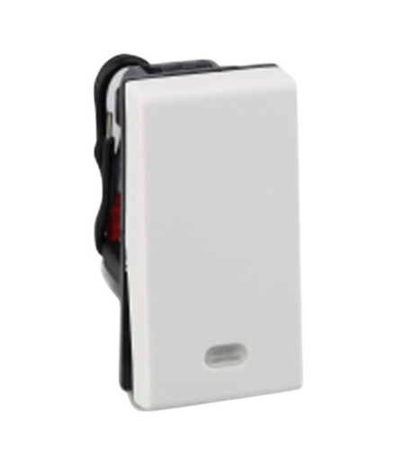 Modular Switches - Polycarbonate, Standard Size, White | Durable Electric Power Source, High Protection Level, Very Good Quality