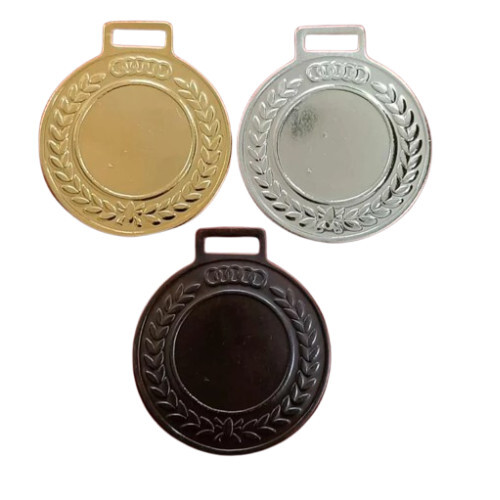 MS Leaf Sports Medal - Mild Steel, 2.5 Inches, All Colors | Stylish Leaf-Shaped Design, Lightweight, Ideal for Sports Events