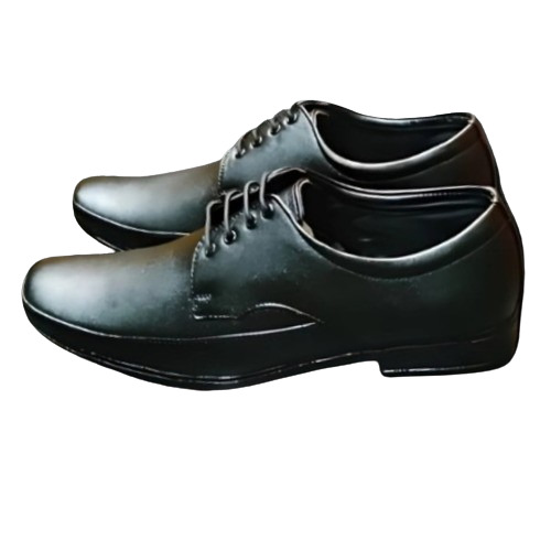 Black Office Shoes - Premium Leather Size 6-10 | Classic Design Long Lasting Durability Cushioned Insoles Non-Toxic Materials Reinforced Heel Stylish Business Attire