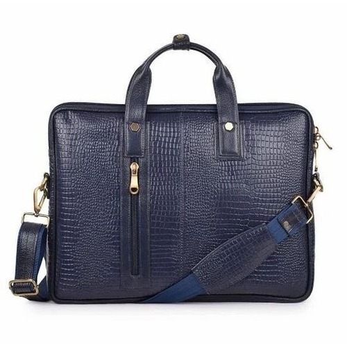 Blue Leather Bags - Color: Rose