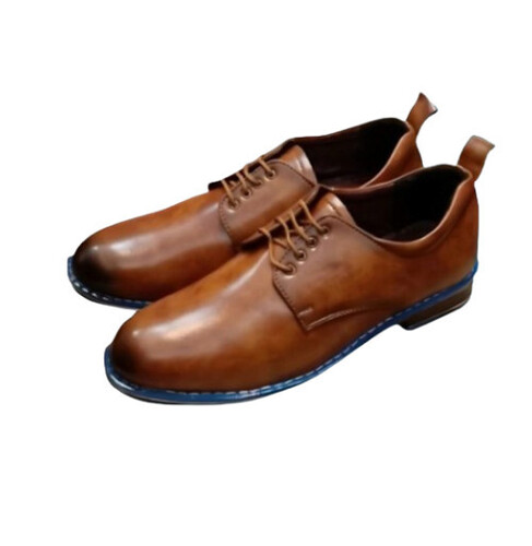Derby Shoes - Leather Size 7-11 Brown | Padded Insole Reinforced Toe Timeless Design