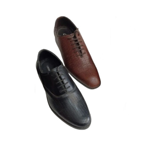 Leather Formal Shoes - Color: Black