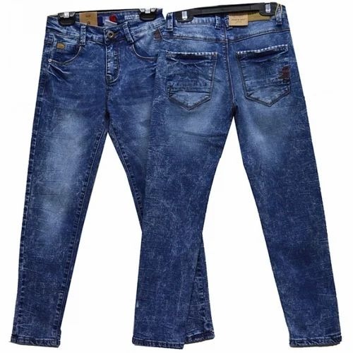 Men's Denim Jeans - Comfortable Stretch Fit for All Seasons | Multi-Pocket Design, Heavy-Duty Zipper/Button Closure, Anti-UV, No Fade, Available in Various Washes