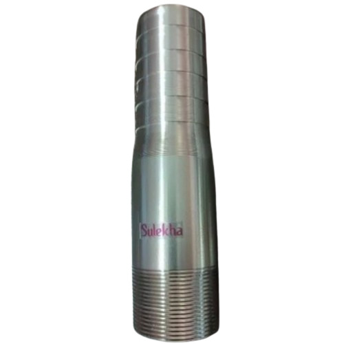 Stainless Steel HDPE Step Nipple - Durable, Corrosion Resistant, Polished Silver Finish | High Strength, Stainless Steel Material