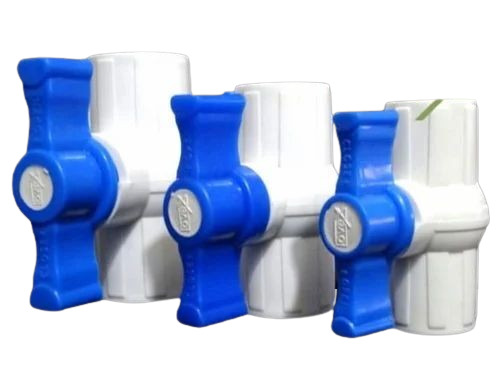 Upvc Ball Valve - UPVC, 3 Inch, White, Push Joint | Durable, Fine Finished, Industrial Application, Customized Port Size