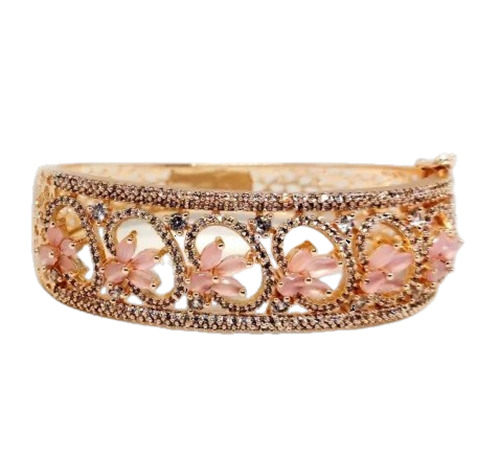 Imitation Jewellery Bangles - Brass Metal, Size: All (2.4, 2.6, 2.8) | Round Shape, Durable, Scratch Resistant for Various Occasions