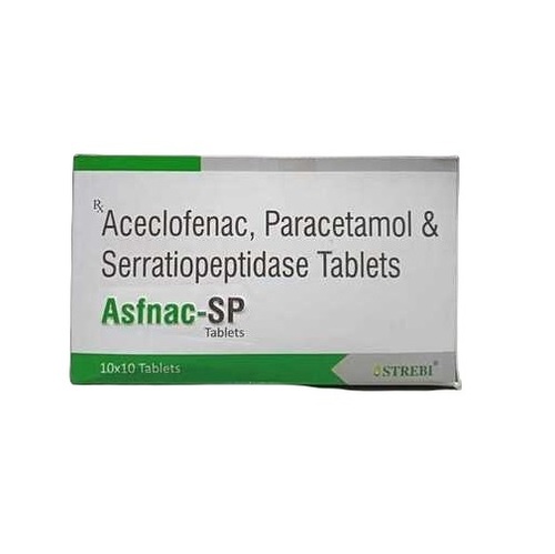 Aceclofenac Paracetamol and Serratiopeptidase Tablets