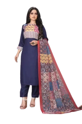 Cotton Kurti Pant Dupatta Set - Color: All