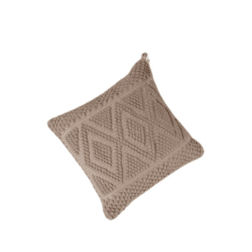 Decorative Cushion Covers - 100% Cotton, Square Shape, Beige Color | Breathable, Lightweight, Easy Washable, Quick Dry, Portable, Fade, Wrinkle, Shrink Resistant
