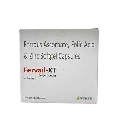 Ferrous Ascorbate Folic Acid And Zinc Softgel Capsules