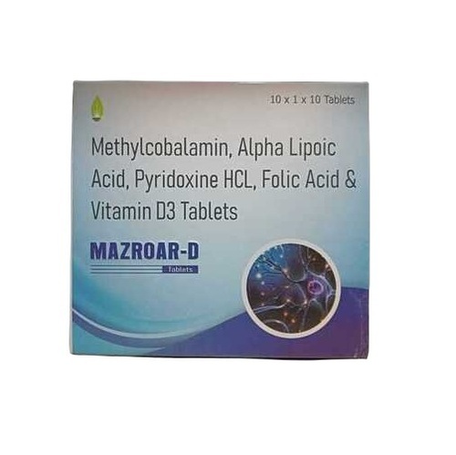 Methylcobalamin Alpha Lipoic Acid Pyridoxine HCL Folic Acid and Vitamin D3 Tablets