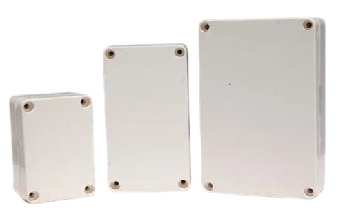 Polycarbonet Enclosure - Metal Material, Rectangular Shape, Matte & Glossy White Finish | IP54 Protection Level, Electrostatic Spray Surface Treatment