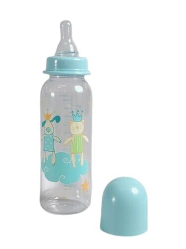 Baby Bottle - Plastic Material, All Sizes, Multi Color | Easy Grip Soft Nipple, Anti-Colic Valve, Lightweight Build, Durable, Easy Cleaning, Heat Resistant, Clear Measurements